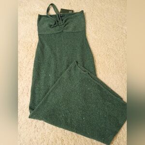 Wild Fable Small Green Sparkle Sweater Dress